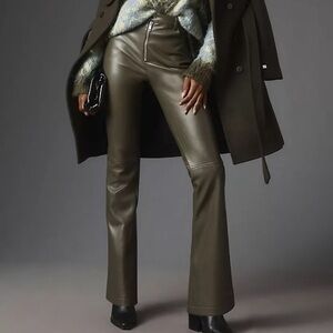 Anthropologie Avec Les Filles Vegan Leather Kick-Flare Pant